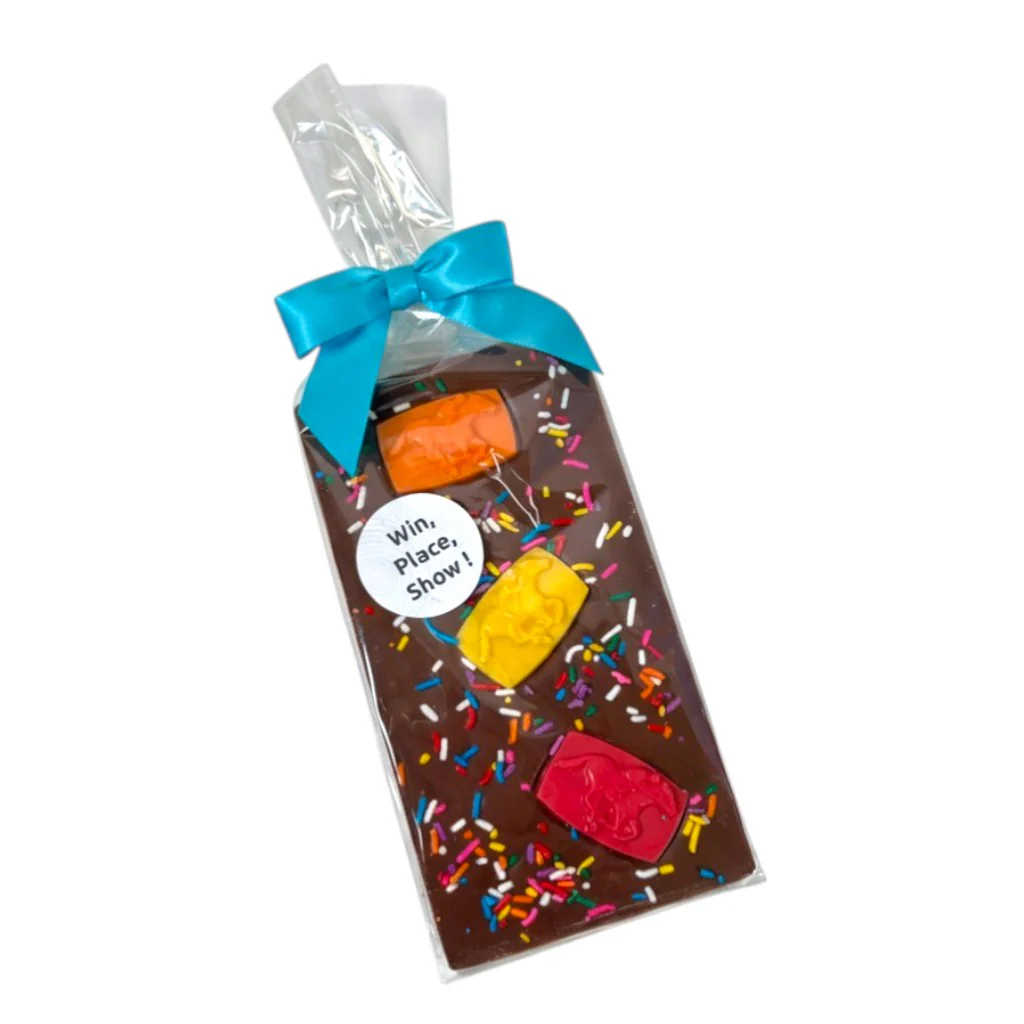 "Win, Place, Show!" Milk Chocolate Candy Bar