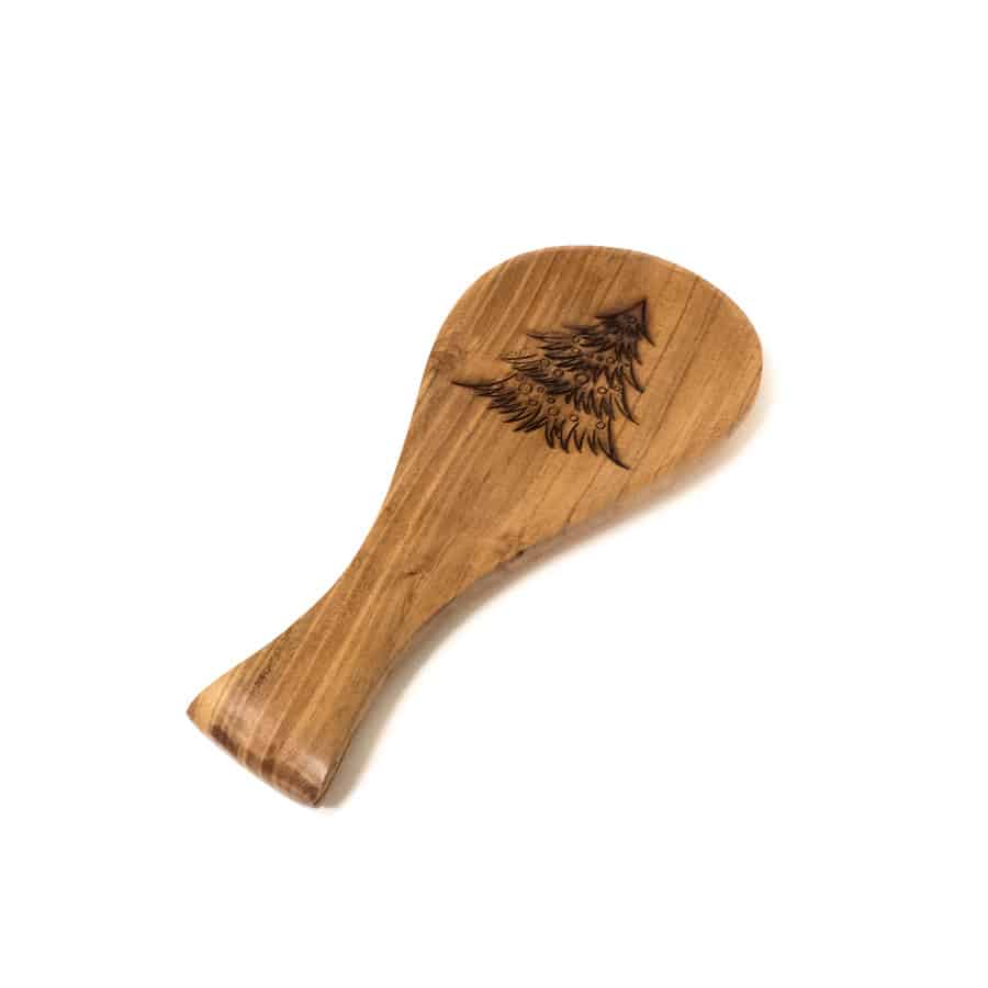 Wooden Christmas Tree Spoon Rest - Image 4