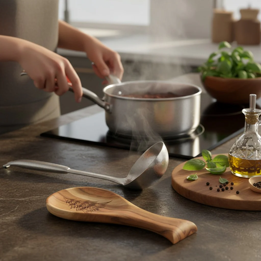 Wooden Christmas Tree Spoon Rest - Image 5