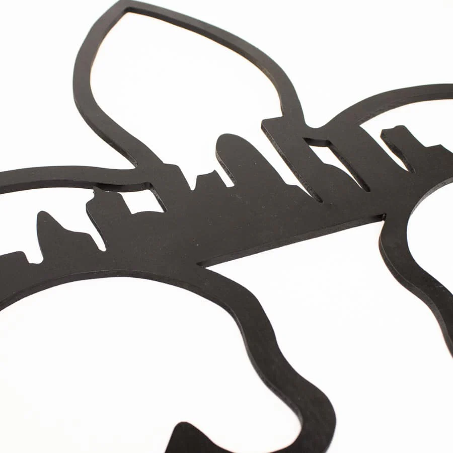Wooden Fleur de Lis - Louisville Skyline - Image 3